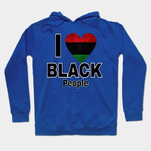 I Love 🖤 Black People - Sticker - Double-sided Hoodie